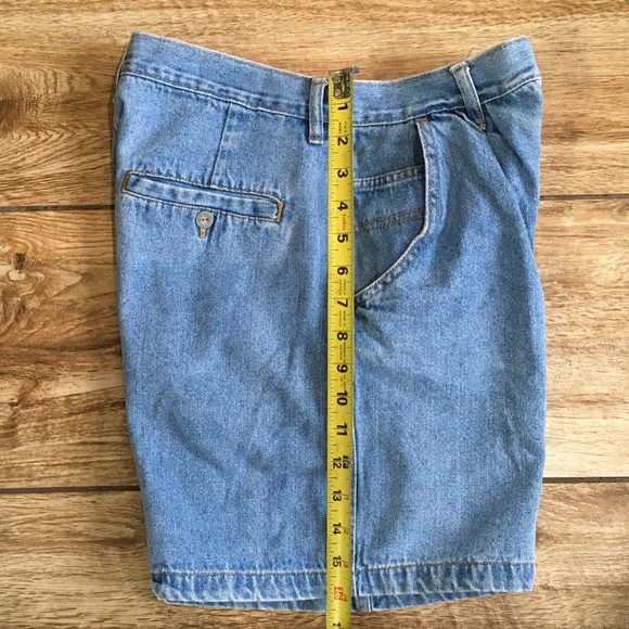 Vintage High Waist Jean Denim Shorts - Picture 7 of 8